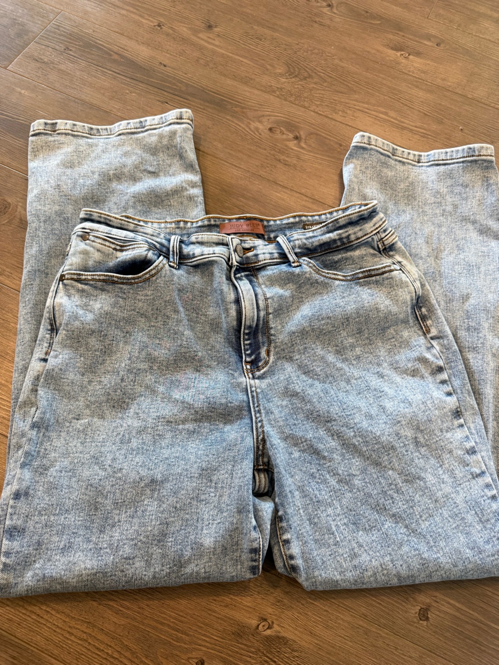 Judy Blue Light Acid Wash Straight Leg Fit Jeans Size 32